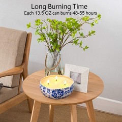 Hausware Citronella Candles Outdoor & Indoor – Large 13.5 oz Scented Candles …