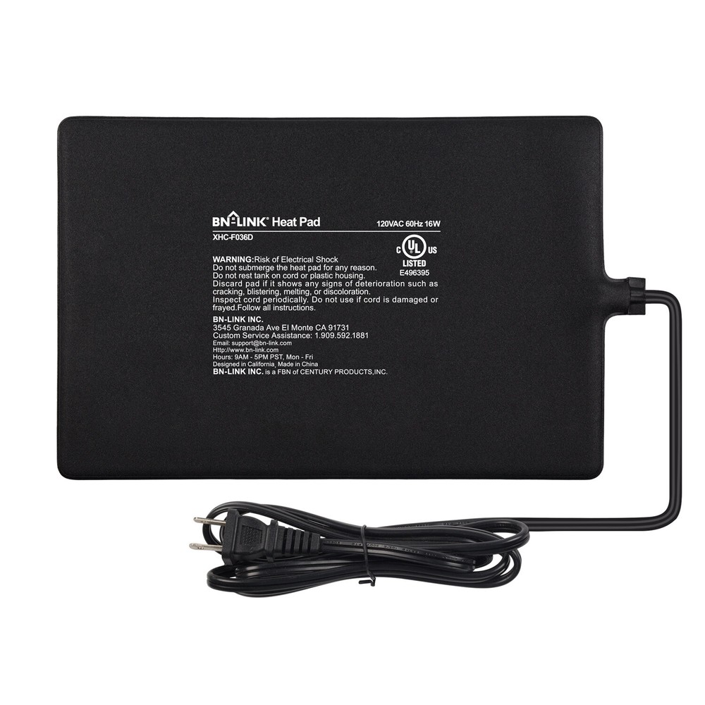 BN-LINK Pet Heating Pad Mat for Turtles, Lizards, Frogs, and Other Reptiles