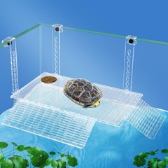 Easy Mount Large Turtle Basking Platform with Adjustable Hanging Ramp for Tur…