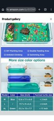 Large Turtle cage Tortoise Terrarium with Pump＆Filter w Shower Function