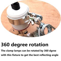 Pack of 2 Adjustable Heat Lamp Clip Fit for 5.5~8.5 Dome, Stand Fixture