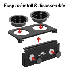 Magnetic Gecko Feeding Ledge, ABS Foldable Reptile Feeder Ledge with 6pcs Pla…