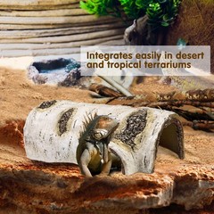 Reptile Hide Cave 9.45″ L X 4.33″ W X 3.43″ H – Naturalistic Shelter