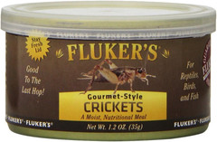 Fluker’s Gourmet Canned Crickets Reptile Bird Fish Food 1.2 Oz