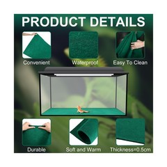 Haull 4 Pcs 24 x 47 Reptile Carpet Pet Terrarium Floor Liners B… FAST USA SHIP