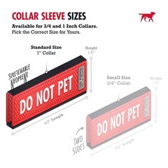 2-Pack Waterproof Collar Sleeves | Fits Any 1 Inch Wide Dog Collar | Dual Sid…