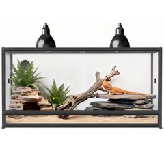 Reptile Enclosure 120 Gallon Large Terrarium Tank 4x2x2 Habitat