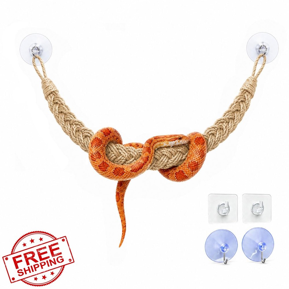 kaiwankalo Snake Enclosure Reptile Toy Beige
