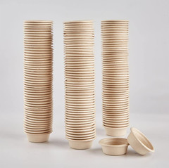 100 Pack 0.5oz Gecko Feeding Cups Paper Reptile Food Water Dish Small Pets