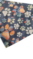 Fall Pumpkin Paw Prints Over the Collar Dog Bandana That Slips onto Their Exi…
