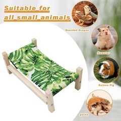 Bearded Dragon Bed Wooden Reptile Sleeping Hammock Bearded Dragon Tank