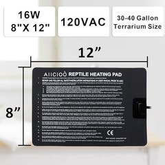 Aiicioo Reptile Heating Pad – 16 Watt