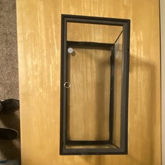 Glass Reptile Terrarium Tank w/ Mesh Screen Top Lid, Black Frame