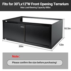 Repti Zoo Terrarium Stacker for 30 x 12 Reptile & Amphibian Enclosure
