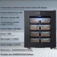 Reptile Egg Incubator Auto Controller Incubator for Reptiles Turtles Lizards 76L