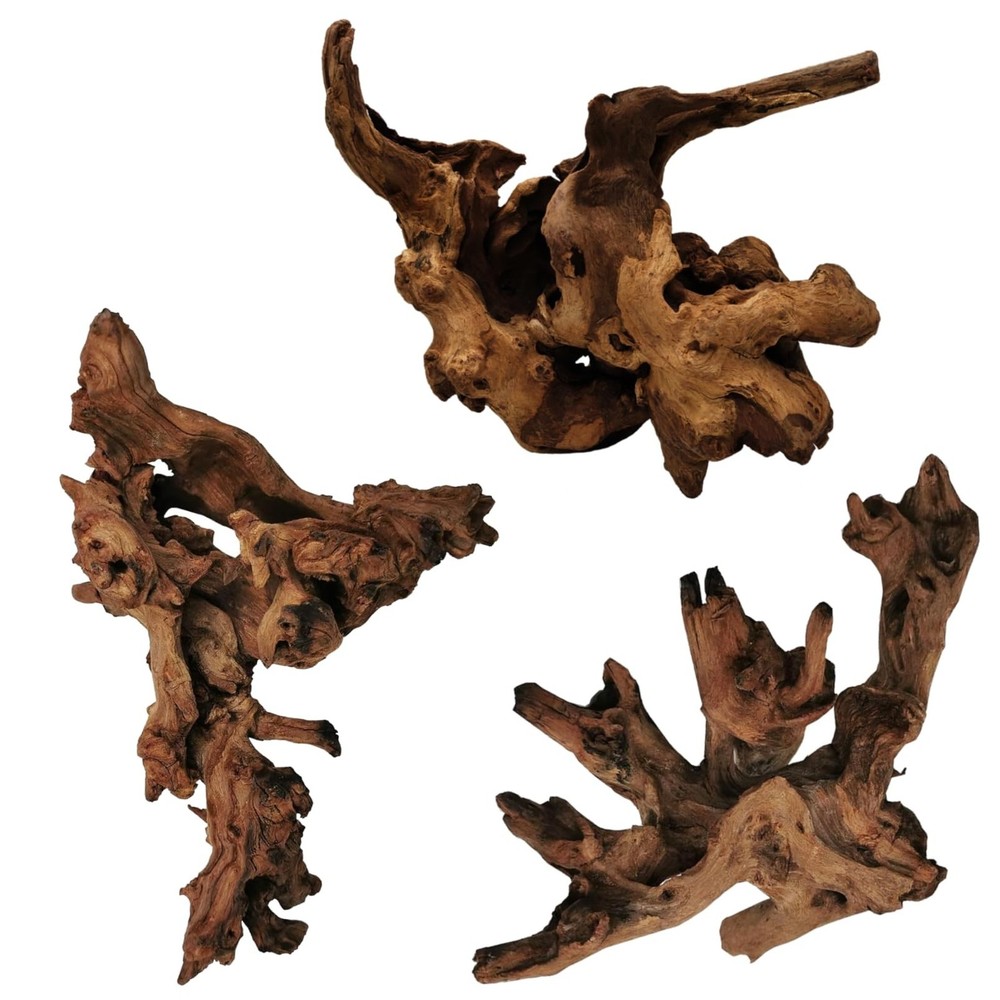 Hamiledyi 3 Pcs Natural Driftwood for Aquarium 7-12 Inch Driftwood Branches B…