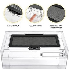 HELIME Reptile Polycarbonate Terrarium Kit 7 Piece Starter Habitat for Lizards