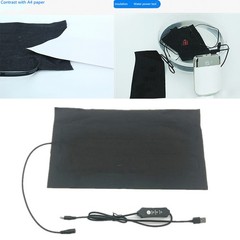 5V/2A/8.5W Fabric+Carbon Fiber Pet Heating Warm Pad Controller Incubator Mat J