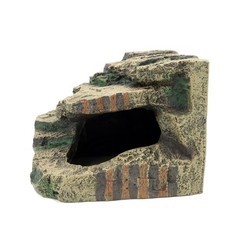 JIHAQUA Large Resin Reptile Tank Accessories Hideouts Cave Habitat Decor for …