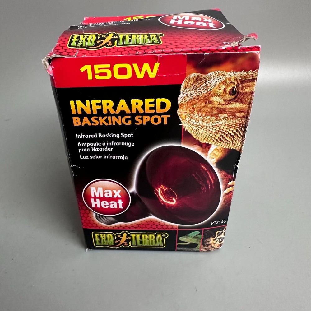Exo-Terra Heat Glo Infrared Heat Lamp For Reptile – 50 Watts Max Heat