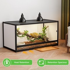 Reptile Enclosure 120 Gallon Large Terrarium Tank 4x2x2 Habitat