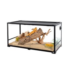 50 Gallon Reptile Tank, Glass Reptile Terrarium 36″ x 18″ x 18″, Sliding Door…