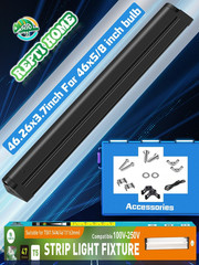 T5 UVA UVB Reptile Light Combo Kit(100V-250V Wide Voltage), Reptile Light Fixtur