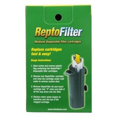 3 Box, Tetrafauna ReptoFilter Medium Disposable Filter Cartridges 3 Pack