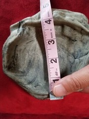 REPTI ROCK GRAY PLASTIC SHALLOW WATER REPTILE OR SMALL ANIMAL DISH/FEEDING BOWL