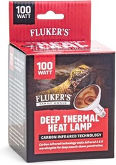 Fluker’s Deep Thermal Heat Lamp 100W Reptile Infrared Basking Bulb Carbon IR