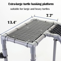 Extra Large Turtle Basking Platform, Aquatic Turtle Tank Accessories with Non..,