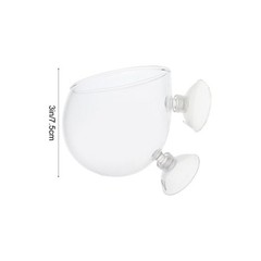 Reptile Feeder Escape Food Box Feeding Basin with Suction Cup Gecko Feeding Box