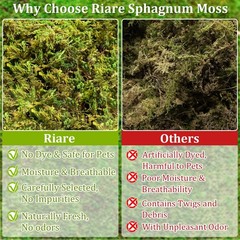 25QT Natural Sphagnum Moss Reptiles Bedding Nesting Hamster 1.3 LB Forest