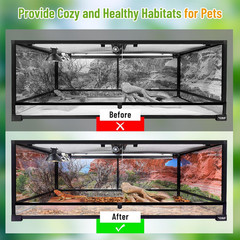 2 Pack Natural Coconut Chip Substrate for Reptiles- Compressed Coconut Husk Rept