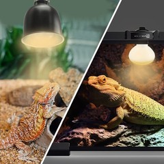 New Upgrade 3 Pack 100W Reptile Heat Lamp Bulb (3nd Gen, Safer), Amphibian UV…