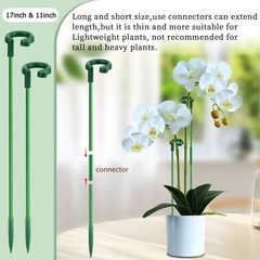 Invisible Plant Sticks 17 inch &11 inch SupKing 16Pcs Orchid Stakes with Clip…