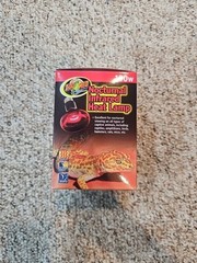 Zoo Med Nocturnal Infrared Heat Lamp, 100 Watts For Reptile Terrarium