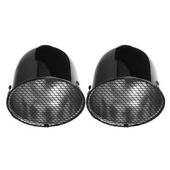 2Pcs Durable Aluminum Reptile Heat Lamp Cage Anti Scald Cover
