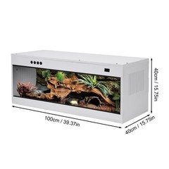 Reptile Terrarium Enclosure with Temperature control 39X16X16″ Reptile Tank US