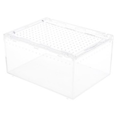 Acrylic Insect Feeding Box Reptile Habitat Terrarium Breeding Box for Isopods
