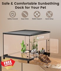 REPTITRIP Turtle Basking Platform 10-13 Inch