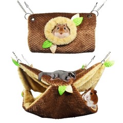Small Animal Hammock, Hamster Hanging Bunkbed Hammock & Tunnel Warm Bed House…