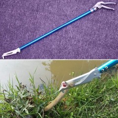 60″ Professional Snake Tongs Reptile Grabber with Wide Jaw and Lockable Handle