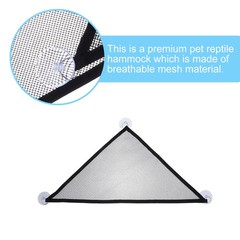 2Pcs Durable Mesh Crawler Hammocks Green Pet Beds with Suction Cups