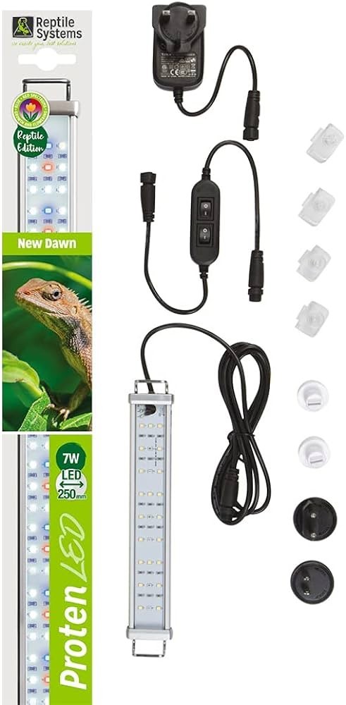 Dr Tims Aquatics Reptile Bird Systems Proten New Dawn 7 Watts Led Fixture 119003