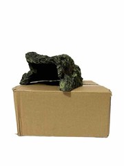 JIHAQUA Reptile Rock Hide Cave, Aquarium Habitat Decor Rock Tortoise Hideout NEW