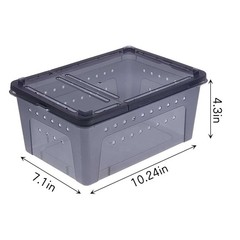 Reptile Feeding Box Portable Small Snake Terrarium Habitat Mini Pet Breeding …