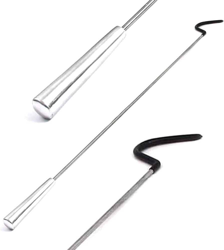 Lot Of 4 Pieces SNAKE / REPTILE HOOK HERP TOOL STAINLESS STEEL HANDLE – 40″