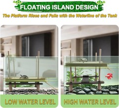 Large Turtle Floating Basking Platform with Feeding Area, Turtle Floating Docks