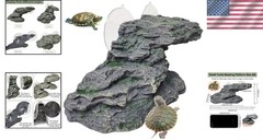 Durable Resin Turtle Climbing Ramp and Basking Platform – Medium 8.2” Size